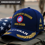 Cowgic U.S. Army 47th Infantry Division Embroidered Classic Structured Cap - Embroidered Cap for Veterans
