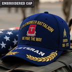 Cowgic Army 17th Engineer Battalion Embroidered Classic Structured Cap - Embroidered Cap for Veterans