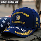 Cowgic U.S. Army 51st Infantry Division Embroidered Classic Structured Cap - Embroidered Cap for Veterans
