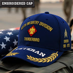 Cowgic U.S. Army 45th Infantry Division Embroidered Classic Structured Cap - Embroidered Cap for Veterans