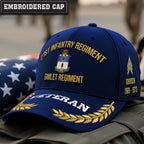 Cowgic U.S. Army 21st Infantry Regiment Embroidered Classic Structured Cap - Embroidered Cap for Veterans