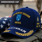 Cowgic U.S. Army 23rd Infantry Division Embroidered Classic Structured Cap - Embroidered Cap for Veterans