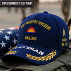 Cowgic U.S. Army 41st Infantry Division Embroidered Classic Structured Cap - Embroidered Cap for Veterans