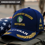 Cowgic U.S. Army 104th Infantry Division Embroidered Classic Structured Cap - Embroidered Cap for Veterans
