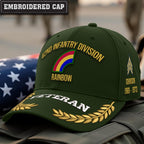 Cowgic U.S. Army 42nd Infantry Division Embroidered Classic Structured Cap - Embroidered Cap for Veterans
