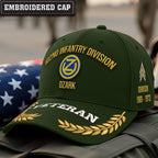 Cowgic U.S. Army 102nd Infantry Division Embroidered Classic Structured Cap - Embroidered Cap for Veterans