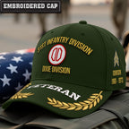 Cowgic U.S. Army 31st Infantry Division Embroidered Classic Structured Cap - Embroidered Cap for Veterans