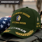 Cowgic U.S. Army 51st Infantry Division Embroidered Classic Structured Cap - Embroidered Cap for Veterans