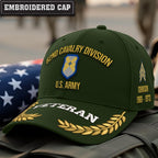 Cowgic U.S. Army 62nd Cavalry Division Embroidered Classic Structured Cap - Embroidered Cap for Veterans
