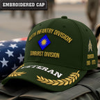 Cowgic U.S. Army 40th Infantry Division Embroidered Classic Structured Cap - Embroidered Cap for Veterans