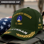 Cowgic U.S. Army 59th Infantry Division Embroidered Classic Structured Cap - Embroidered Cap for Veterans