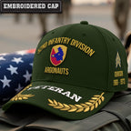 Cowgic U.S. Army 52nd Infantry Division Embroidered Classic Structured Cap - Embroidered Cap for Veterans