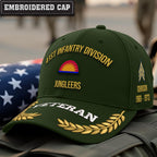 Cowgic U.S. Army 41st Infantry Division Embroidered Classic Structured Cap - Embroidered Cap for Veterans