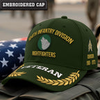 Cowgic U.S. Army 104th Infantry Division Embroidered Classic Structured Cap - Embroidered Cap for Veterans