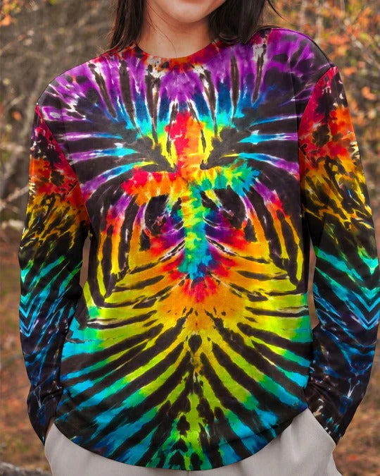 Cowgic Faith Through Christ Tie-Dye Cross All Over Print