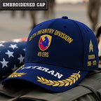 Cowgic U.S. Army 49th Infantry Division Embroidered Classic Structured Cap - Embroidered Cap for Veterans