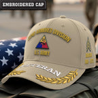 Cowgic U.S. Army 22nd Armored Division Embroidered Classic Structured Cap - Embroidered Cap for Veterans
