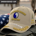 Cowgic U.S. Army 29th Infantry Division Embroidered Classic Structured Cap - Embroidered Cap for Veterans