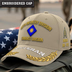Cowgic U.S. Army 40th Infantry Division Embroidered Classic Structured Cap - Embroidered Cap for Veterans