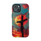 Cowgic Jesus On Cross Sunset Magnetic Phone Case