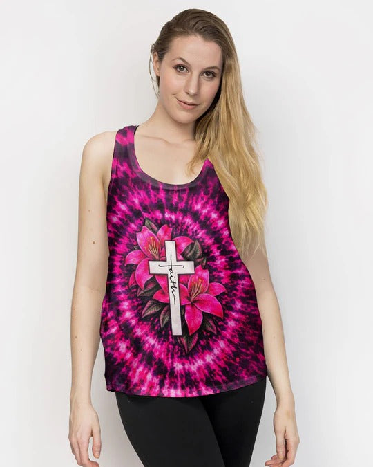 Cowgic Cross Lilies Swirl Women's All Over Print Shirt