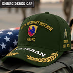 Cowgic U.S. Army 49th Infantry Division Embroidered Classic Structured Cap - Embroidered Cap for Veterans