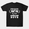 Cowgic Proud Mom Of Two Boys T-Shirt