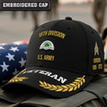 Cowgic U.S. Army 18th Division Embroidered Classic Structured Cap - Embroidered Cap for Veterans