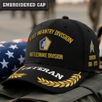 Cowgic U.S. Army 51st Infantry Division Embroidered Classic Structured Cap - Embroidered Cap for Veterans