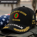 Cowgic U.S. Army 24th Infantry Division Embroidered Classic Structured Cap - Embroidered Cap for Veterans