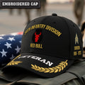 Cowgic U.S. Army 34th Infantry Division Embroidered Classic Structured Cap - Embroidered Cap for Veterans