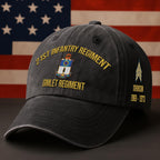 Cowgic U.S. Army 21st Infantry Regiment Vintage Washed Cap - Embroidered Distressed Dad Hat for Veterans
