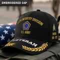 Cowgic U.S. Army 55th Infantry Division Embroidered Classic Structured Cap - Embroidered Cap for Veterans