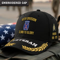 Cowgic U.S. Army 10th Division Embroidered Classic Structured Cap - Embroidered Cap for Veterans