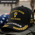 Cowgic U.S. Army 2nd Cavalry Division Embroidered Classic Structured Cap - Embroidered Cap for Veterans