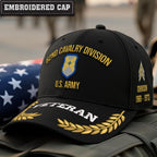 Cowgic U.S. Army 62nd Cavalry Division Embroidered Classic Structured Cap - Embroidered Cap for Veterans