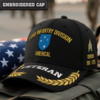 Cowgic U.S. Army 23rd Infantry Division Embroidered Classic Structured Cap - Embroidered Cap for Veterans