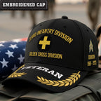 Cowgic U.S. Army 33rd Infantry Division Embroidered Classic Structured Cap - Embroidered Cap for Veterans