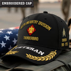 Cowgic U.S. Army 45th Infantry Division Embroidered Classic Structured Cap - Embroidered Cap for Veterans