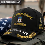 Cowgic U.S. Army 21st Infantry Regiment Embroidered Classic Structured Cap - Embroidered Cap for Veterans