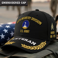 Cowgic U.S. Army 59th Infantry Division Embroidered Classic Structured Cap - Embroidered Cap for Veterans