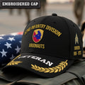 Cowgic U.S. Army 52nd Infantry Division Embroidered Classic Structured Cap - Embroidered Cap for Veterans