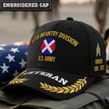 Cowgic U.S. Army 17th Infantry Division Embroidered Classic Structured Cap - Embroidered Cap for Veterans