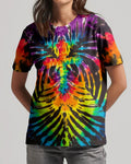 Cowgic Faith Through Christ Tie-Dye Cross All Over Print