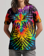 Cowgic Faith Through Christ Tie-Dye Cross All Over Print