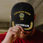 Cowgic U.S. Army 102nd Infantry Division Embroidered Classic Structured Cap - Embroidered Cap for Veterans
