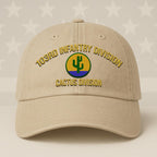 Cowgic U.S. Army 103rd Infantry Division Vintage Washed Cap - Embroidered Distressed Dad Hat for Veterans