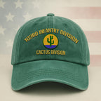 Cowgic U.S. Army 103rd Infantry Division Vintage Washed Cap - Embroidered Distressed Dad Hat for Veterans