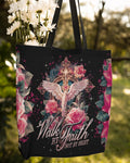 Cowgic Walk By Faith Not By Sight Tote Bag
