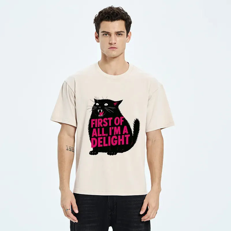 Roaring Black Cat Unisex T-shirt